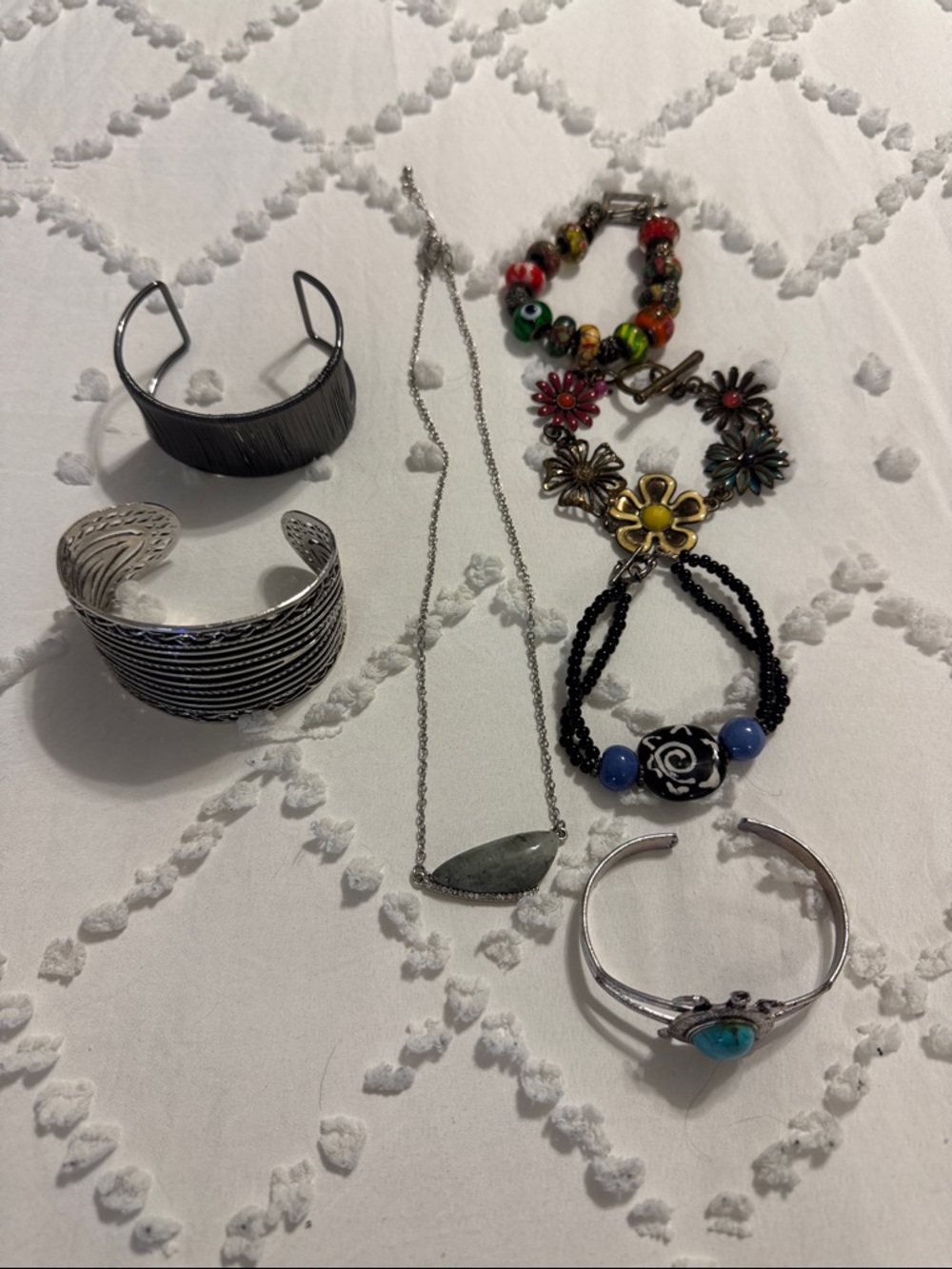Assorted Lot of Costume Jewelry Bracelets and Necklace